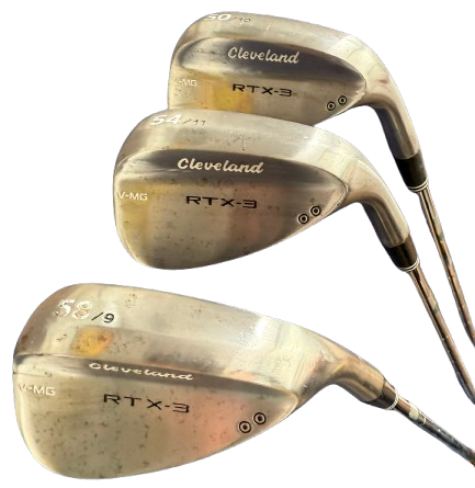 Cleveland RTX-3 ウェッジ 2本セット CLEVELAND RTX 3 RAW WEDGES – 50, 54 & 58 DEGREE WEDGE SET